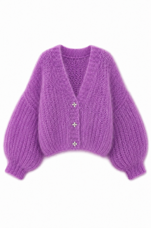 Belleza Kid Mohair & Wool Cardigan