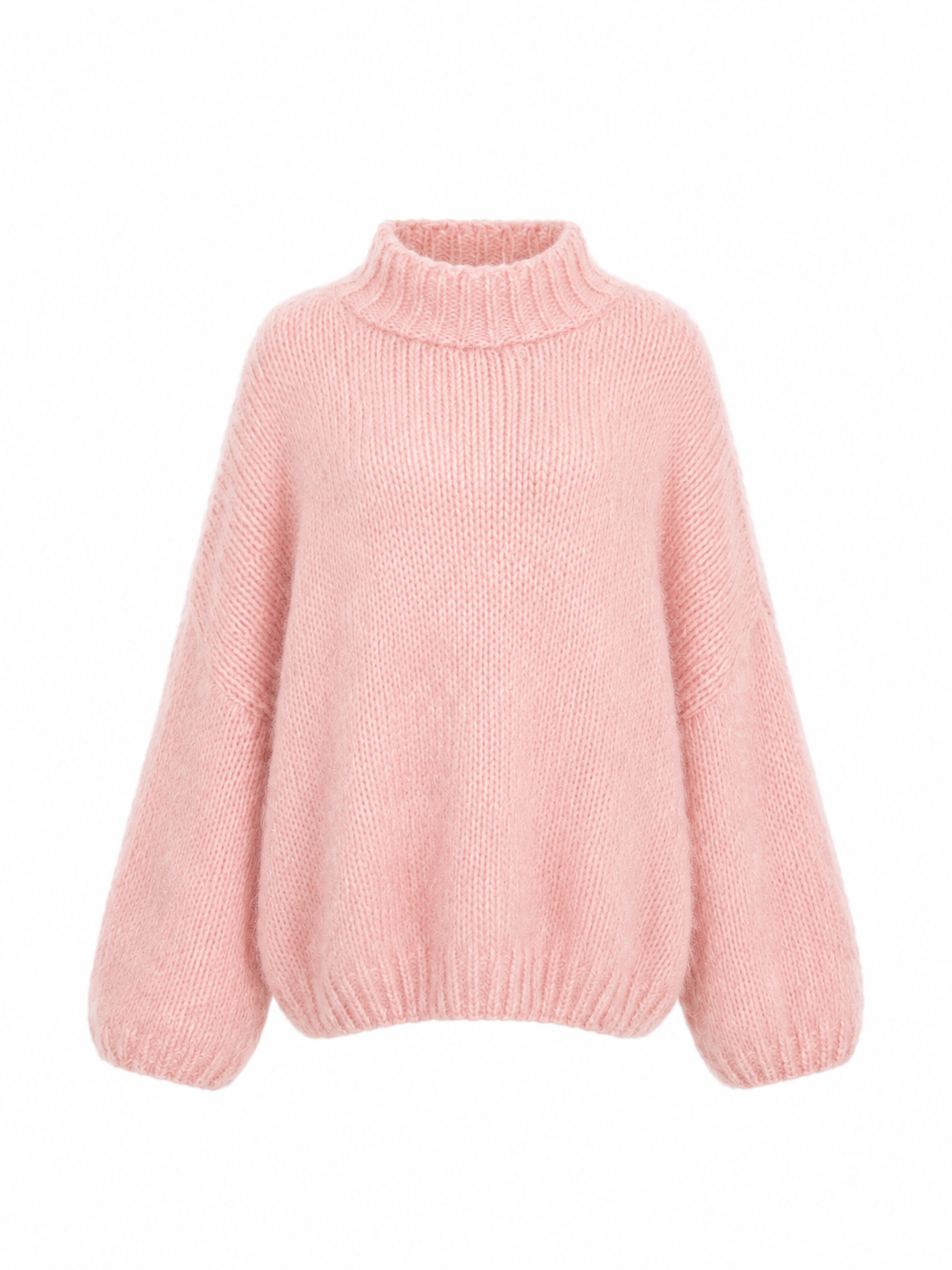 Breeze Oversized Alpaca Balloon-Sleeve Sweater