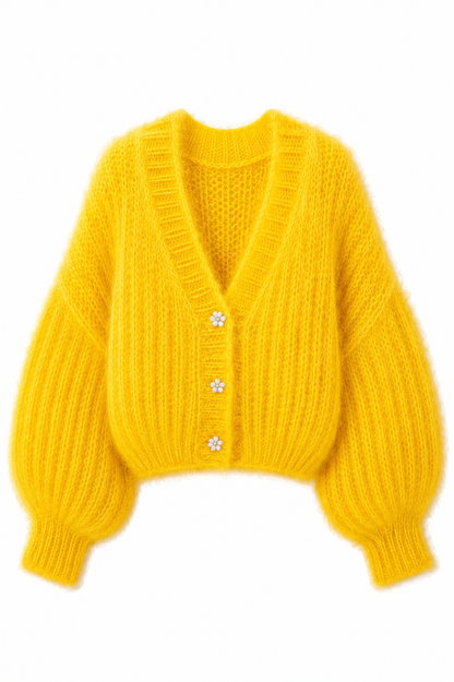 Belleza Mohair & Acrylic Cardigan
