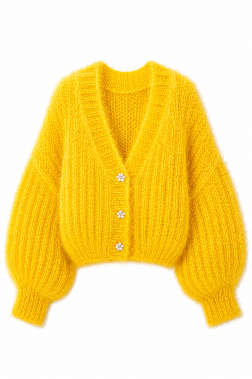 Belleza Mohair & Acrylic Cardigan
