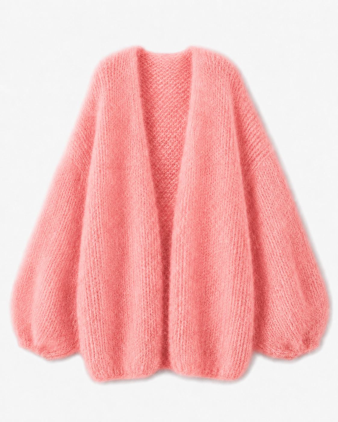 Elara Alpaka-Cardigan mit Ballonärmeln