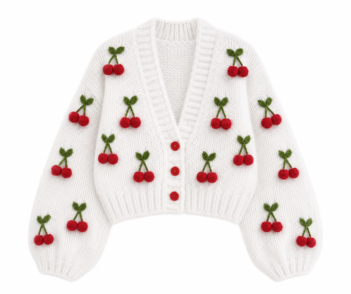 Fiorella Cardigan aus Wolle mit Blumenmuster