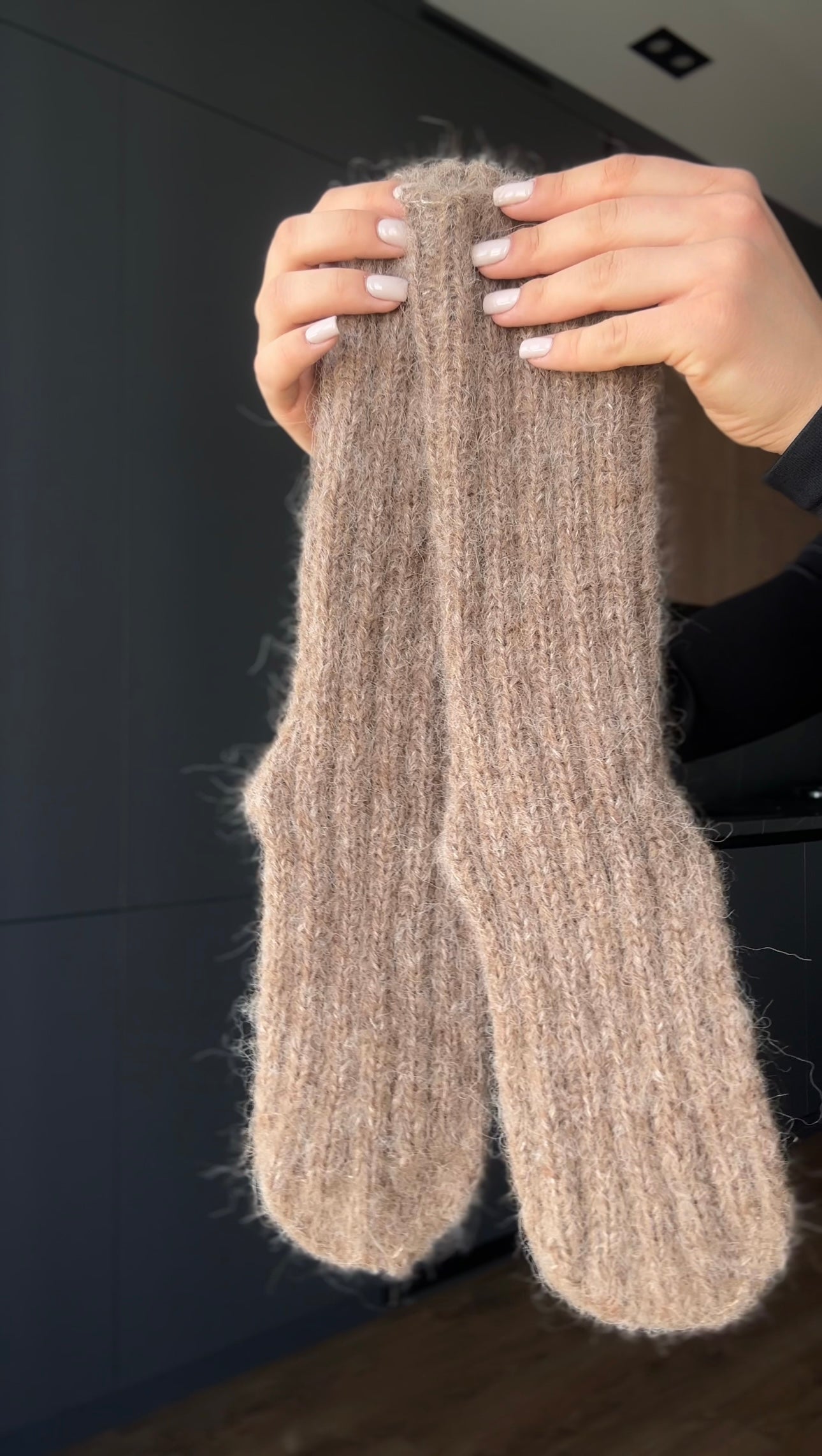 Handmade Warm Alpaca Silk Socks