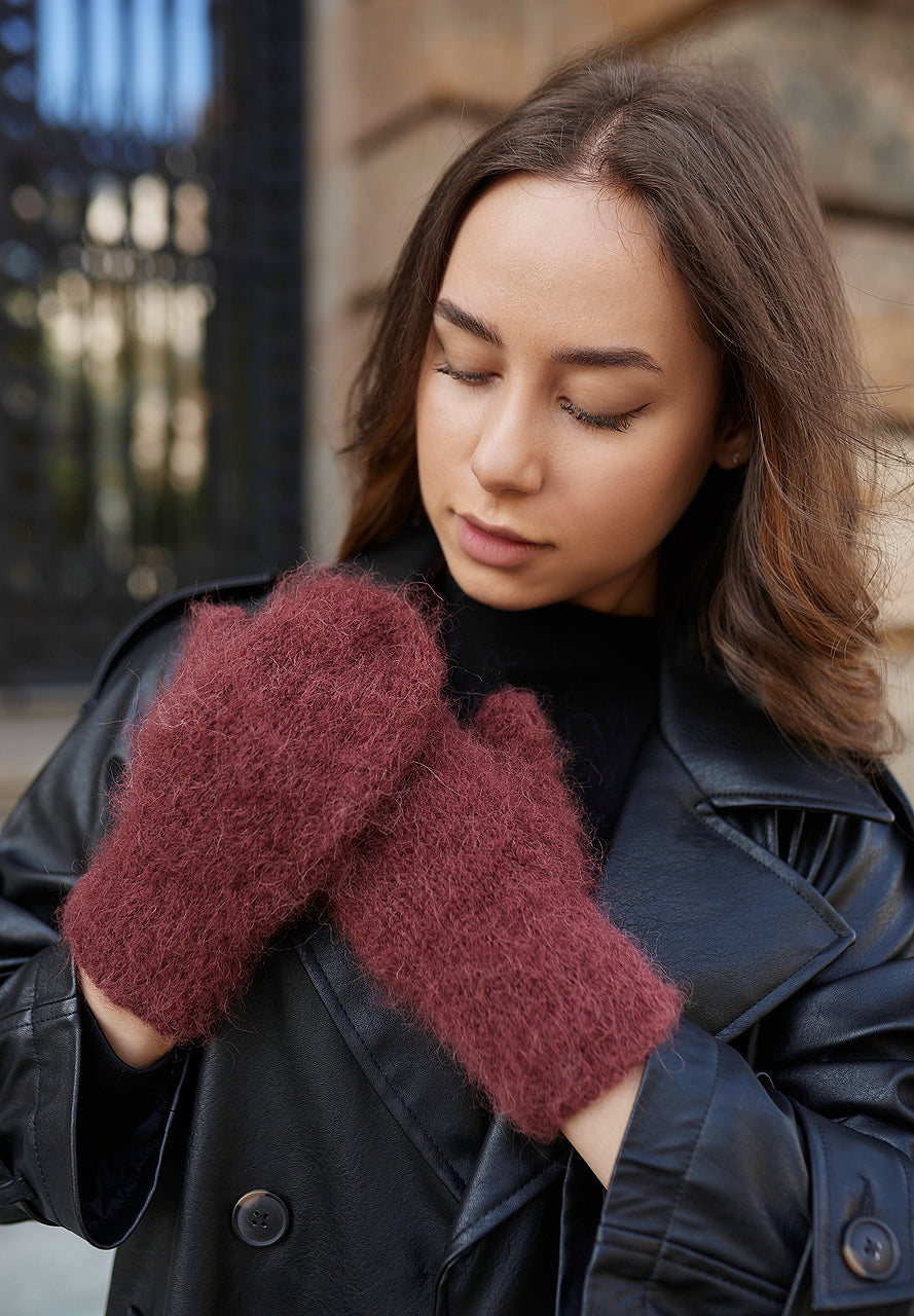 Handmade Alpaca Wool Winter Gloves