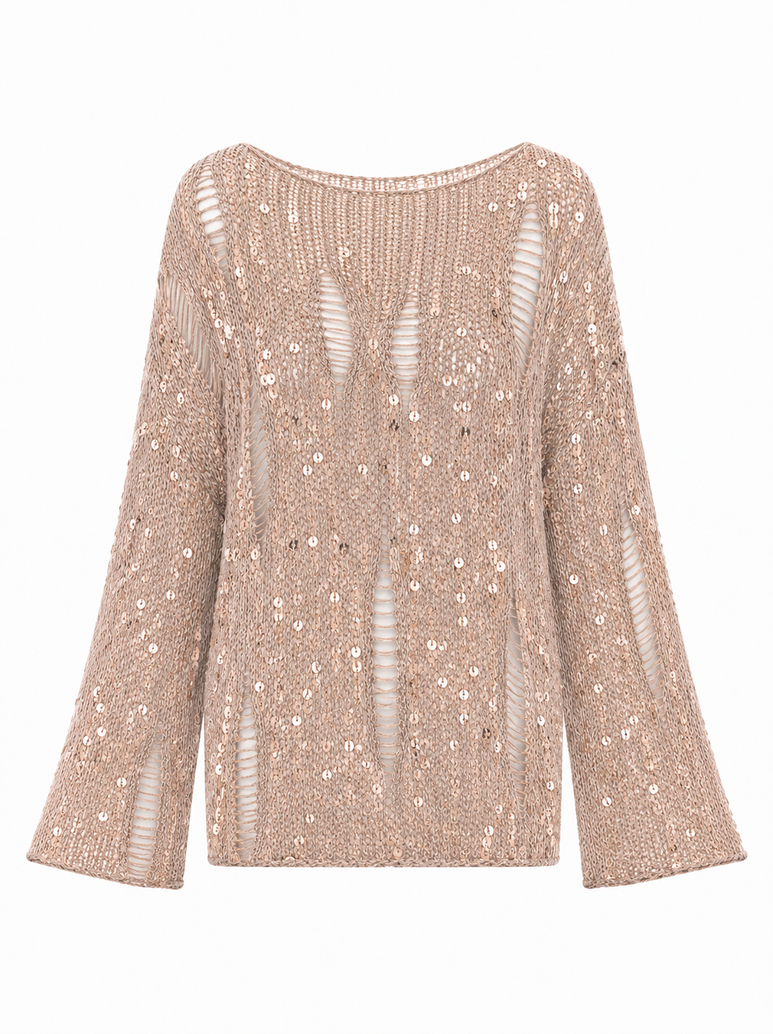 Perla Sequin Cotton Pullover