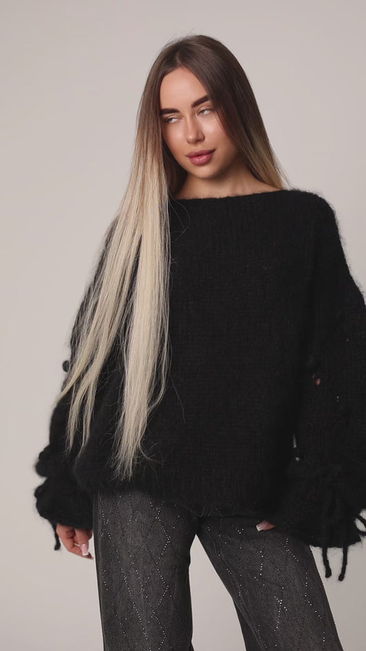 Lunelle Mohair & Silk Oversized Pullover