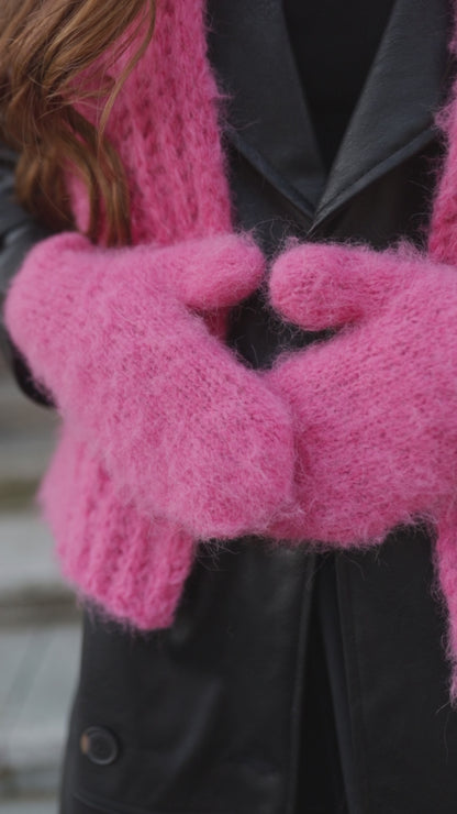 Handmade Alpaca Wool Winter Gloves