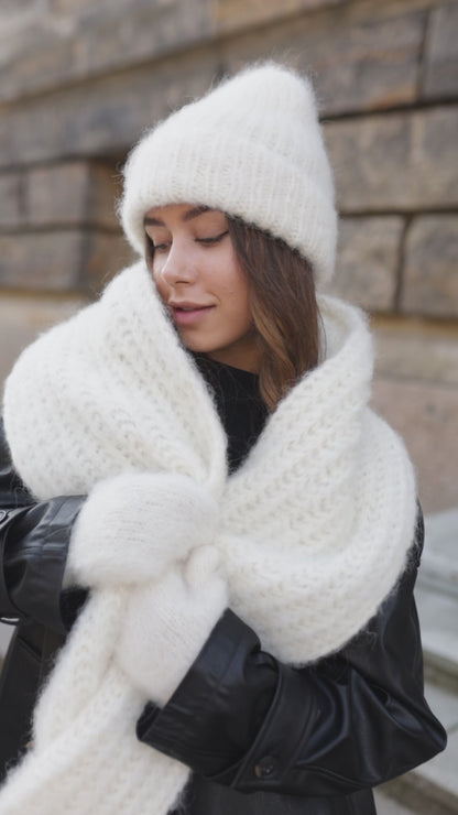 Handmade Alpaca Wool Winter Scarf